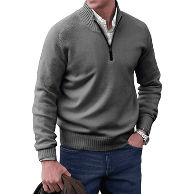 Mario™ | Eleganter Pullover mit Reißverschluss