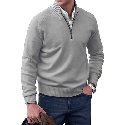 Mario™ | Eleganter Pullover mit Reißverschluss