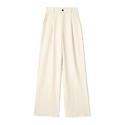 Hochtaillierte Loose Fit Cropped Wide-Leg Trousers