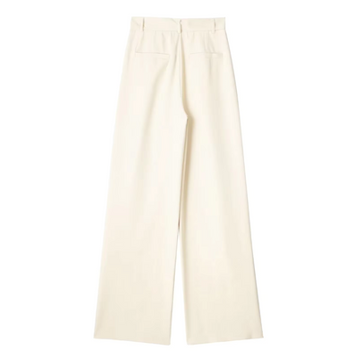 Hochtaillierte Loose Fit Cropped Wide-Leg Trousers