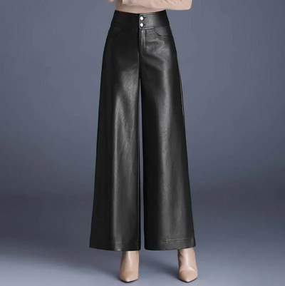 Kiara - Wide Leather Pants