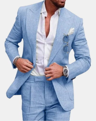 Men’s Slim Fit Linen Suit