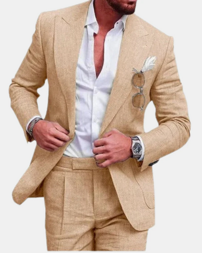 Men’s Slim Fit Linen Suit