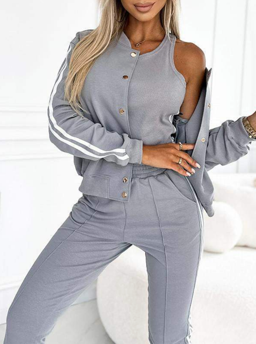 DANA™ | 3-Piece Striped Tracksuit Set