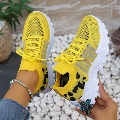 Women's Lightweight Leopard Athletic Sneakers