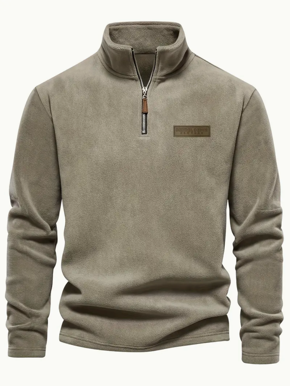 Herren Half-Zip Fleece Gefütterter Pullover