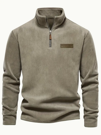 Herren Half-Zip Fleece Gefütterter Pullover