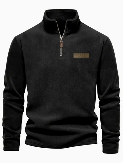 Herren Half-Zip Fleece Gefütterter Pullover