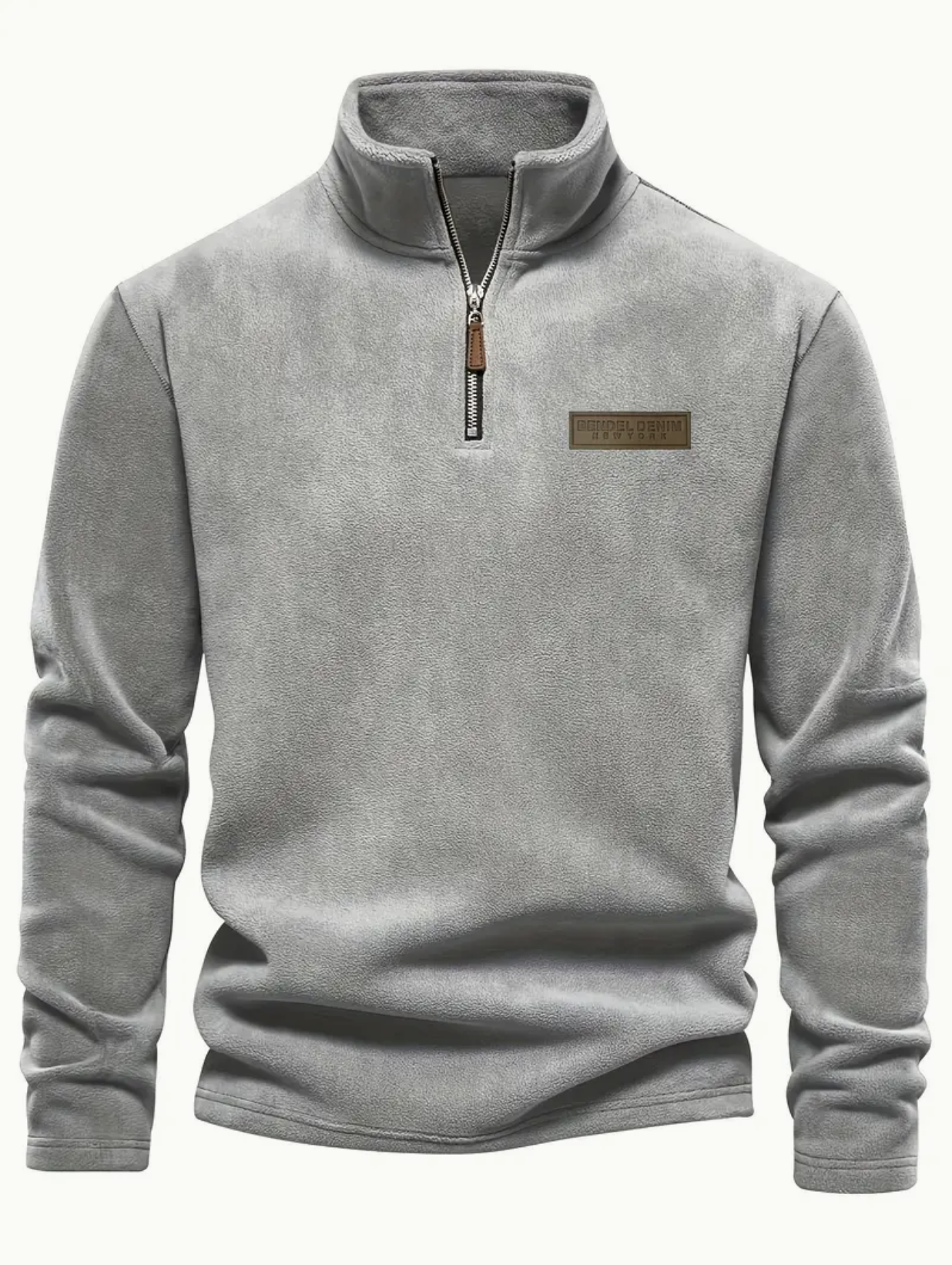 Herren Half-Zip Fleece Gefütterter Pullover