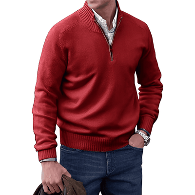 Mario™ | Eleganter Pullover mit Reißverschluss