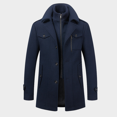 MAYFAIR TAILORS - ZIPPED PEACOAT